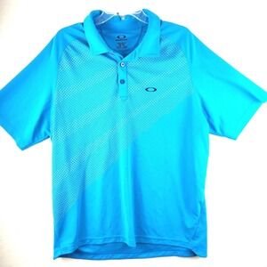Oakley Mens Regular Fit  Extra Large Golf Golfer Rugby Blue Size XL